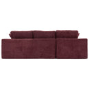 Cloud Sectional Sofa With Double Layer Cushion And Side Pockets, Free-Combined