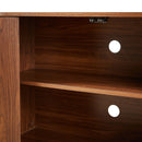 Contemporary Sideboard Storage Cabinet TV Stand With Wave Pattern