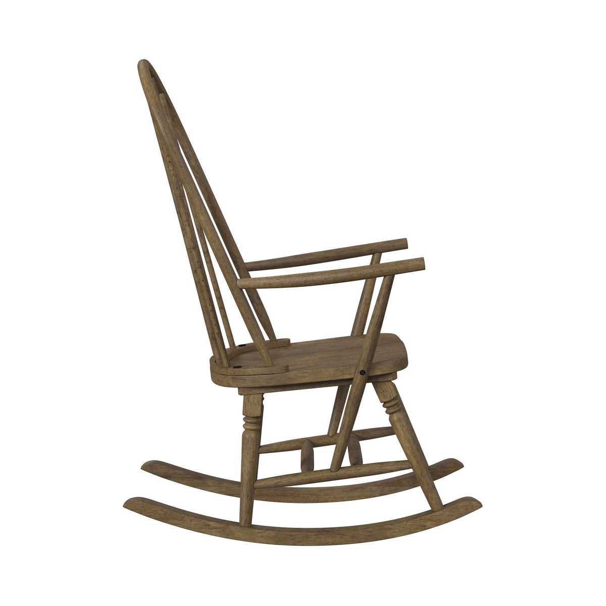 Heritage & Home Rocking Chair in Oak Brown by Elements International, view 4
