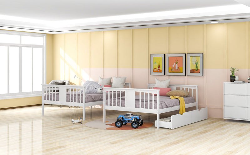 Bunk Bed With Ladder For Bedroom, Guest Room Furniture