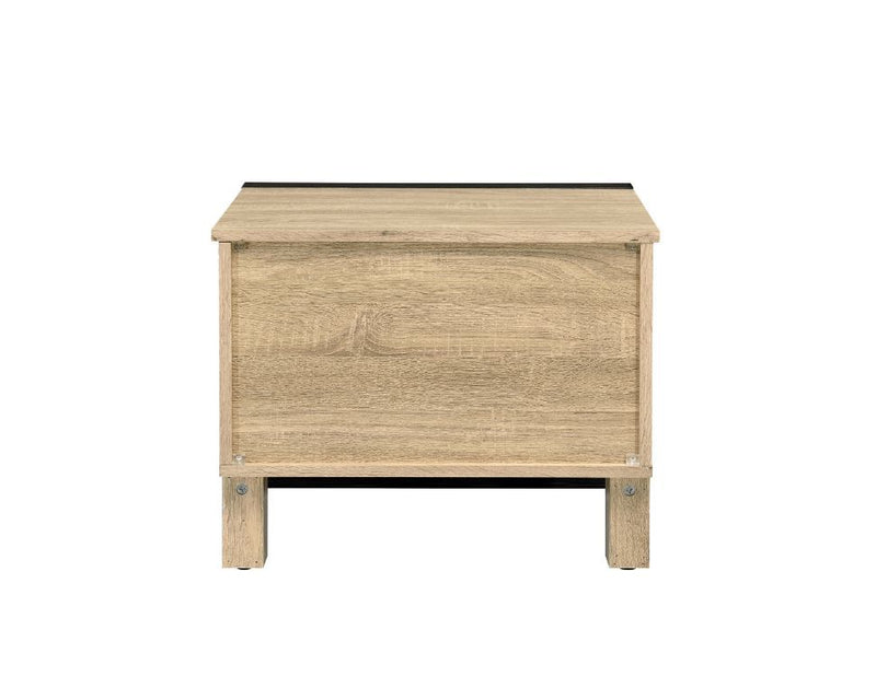 Erasto - Accent Table - Oak & Black Finish