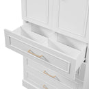 Freestanding Bathroom Cabinet With 3 Drawers, Adjustable Shelf, Soft Close Doors