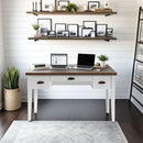 Hampton - Writing Desk - Jasmine Whitewash / Barnwood