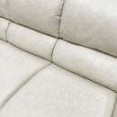 Edrice - Loveseat - Ice Gray Top Grain Leather