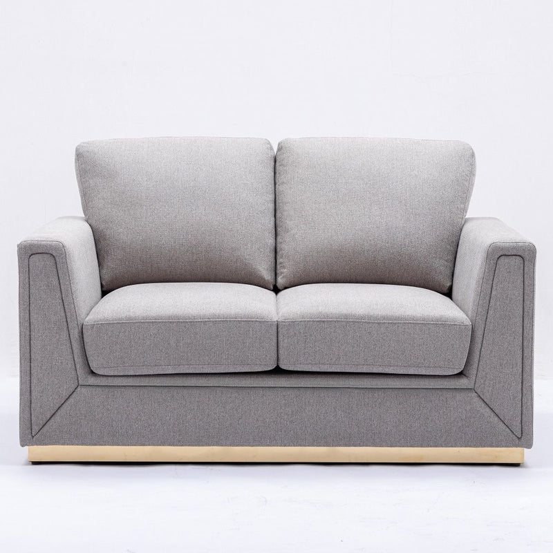 Valin - Loveseat - Gray Linen