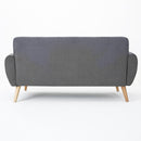 Modern Loveseat Sofa With Button Tufted Backrest