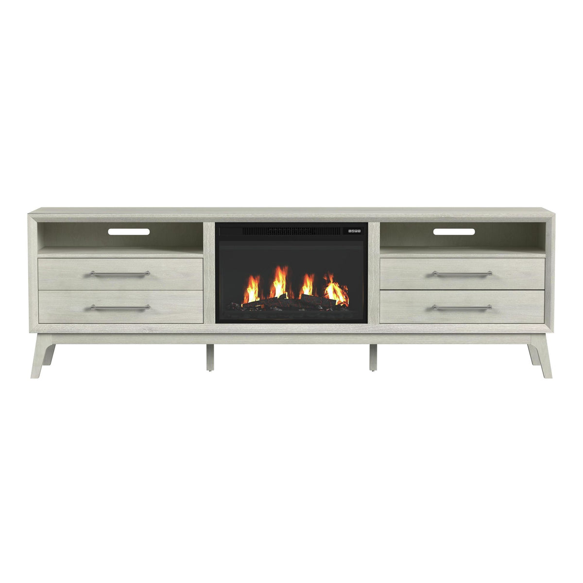 Westland TV Console With Fireplace Insert in Almond by Elements International, view 8