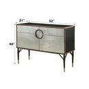 Brancaster - Accent Table - Top Grain Leather & Aluminum - Atlantic Fine Furniture Inc