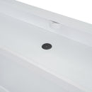 Full Size Platform Bed with built-in shelves, LED Light and USB ports, White