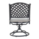 Durable Outdoor Dining Swivel Rockers With Cushions (Set of 2) - Sandstorm