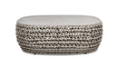 Willow - Oval Woven Patio Coffee Table, Wicker Frame