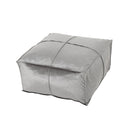Nati - Square Pouf Ottoman And Floor Cushion - Smoke