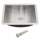 Undermount Bathroom Sink With Pop Up Drain, Durable Material, Easy Clean Nano Finish - Brushed Nickel