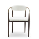 Modern Upholstered Dining Chair With Iron Frame