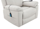 Chriki - Polished Microfiber Power Motion Recliner With Lift Heating Massage Chair