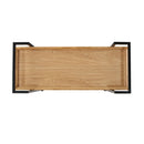 Modern Industrial Bar Cart With Shelving And Casters