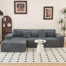 Modern Cloud Sectional Sofa With L-Shape Chaise