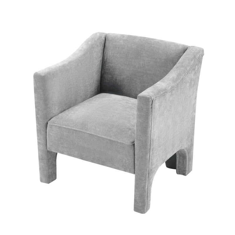 Barrel Accent Chair With Enclosed Arms