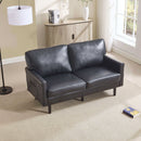 Mid Century Modern Loveseat Sofa With USB Ports, Removable Pillow Cover