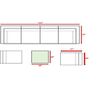 Seating Set With Cushions Handcrafted Wicker Design