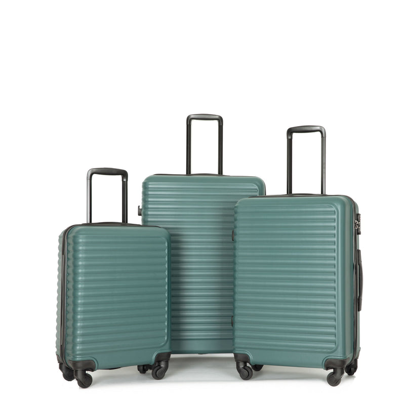 3 Piece Luggage Sets Lightweight Suitcase With Two Hooks, Spinner Wheels, Tsa Lock