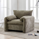 Modern Style Chenille Oversized Armchair Accent Chair Single Sofa Lounge Chair For Living Room, Bedroom