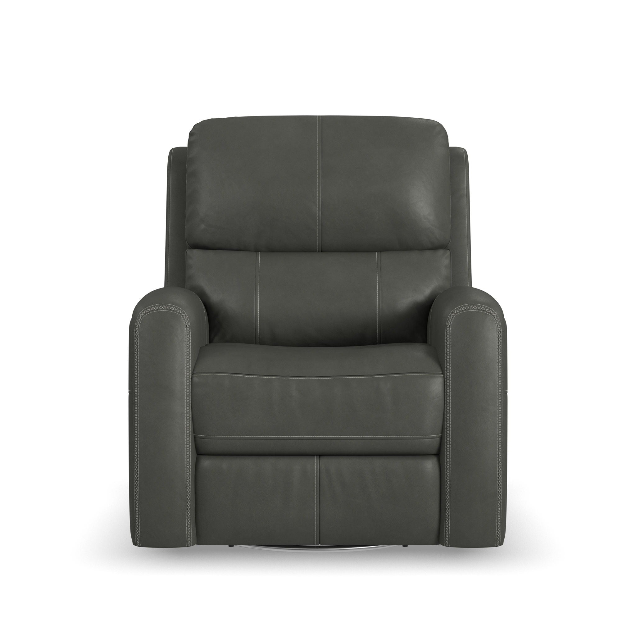 Linden - Power Swivel Gliding Recliner With Power Headrest, Lumbar, Heat & Massage