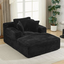 Modern Full Compressed Chaise Lounge Sofa Bed With Removable Pillows