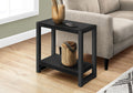Accent Side Table, Narrow, Small, 2 Tier, Contemporary And Modern