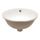 Elegant Ceramic Oval Undermount Bathroom Sink With Overflow