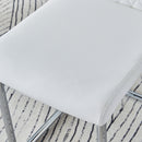 Table and chair set, modern and minimalist dining table. Imitation marble glass sticker desktop, stainless steel legs, stable and beautiful. Comfortable PU seats. DT-69