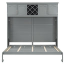 Murphy Wall Bed With Top Cabinets & Wine Rack