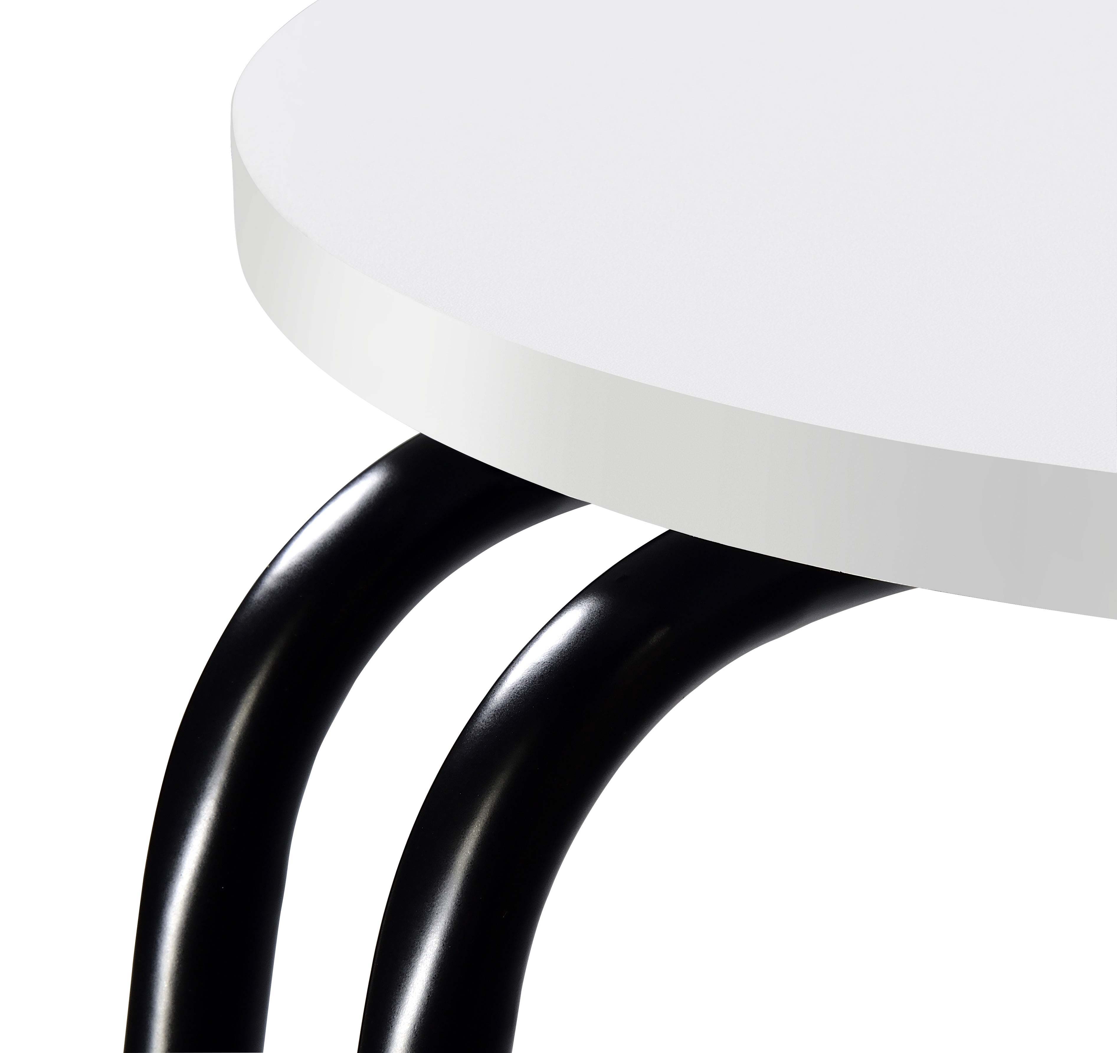 Hilly 3-tier Round Accent Side Table White and Black — view 10