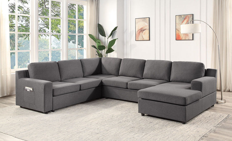 Waylon - Linen Sectional Sofa