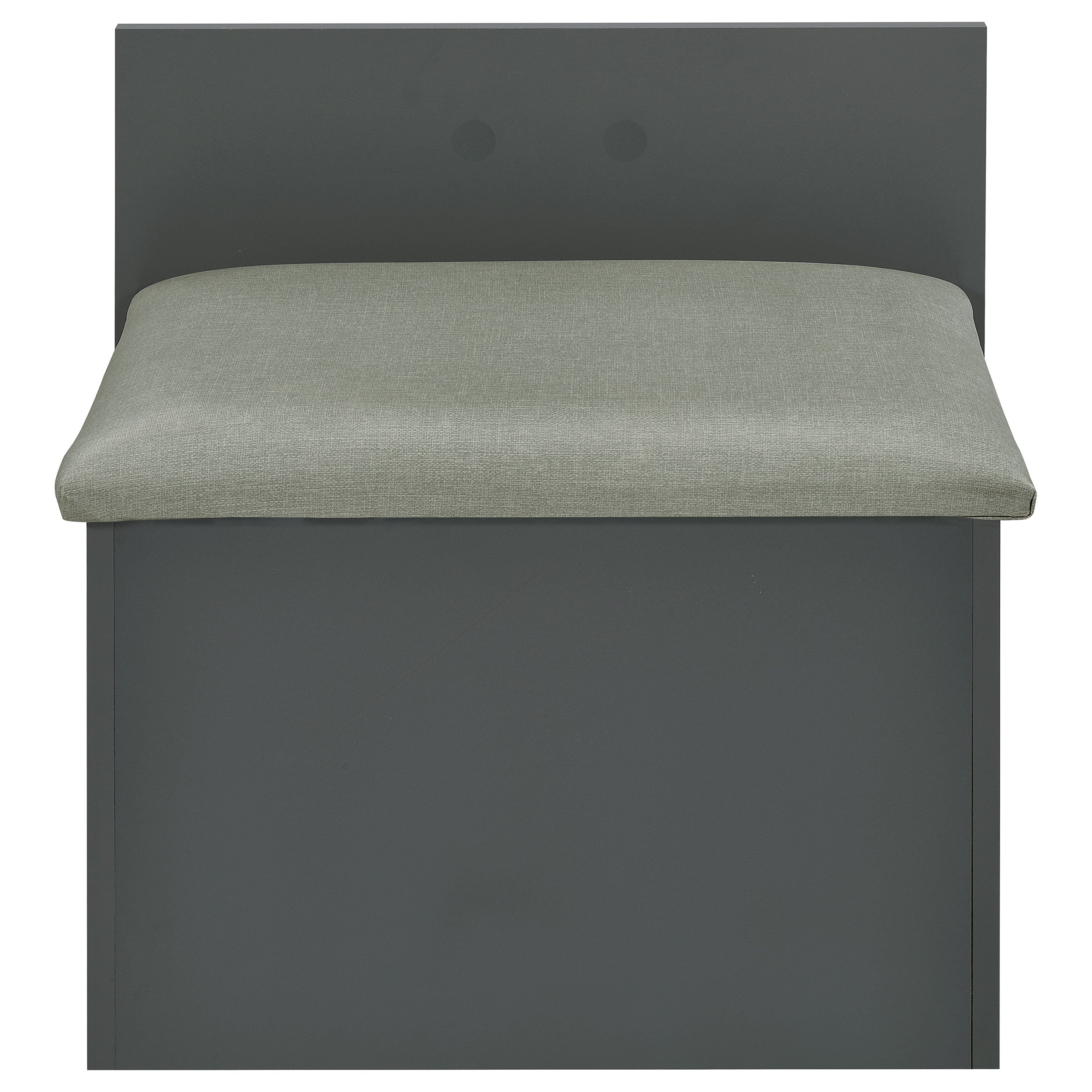 Danbury 3-drawer Makeup Vanity & Stool Set Grey High Gloss — view 13