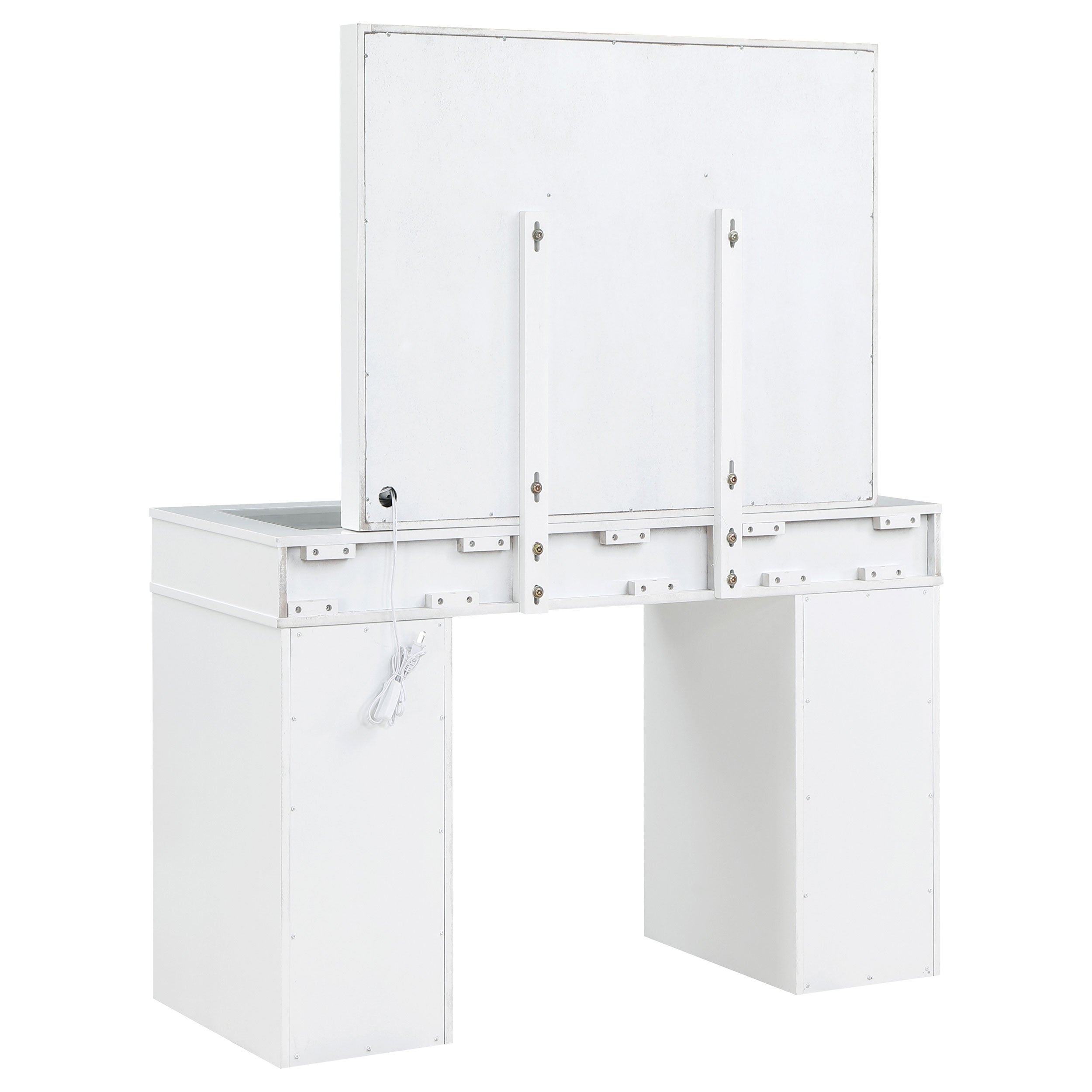 Regina Makeup Vanity Table Set with Lighting White — view 7