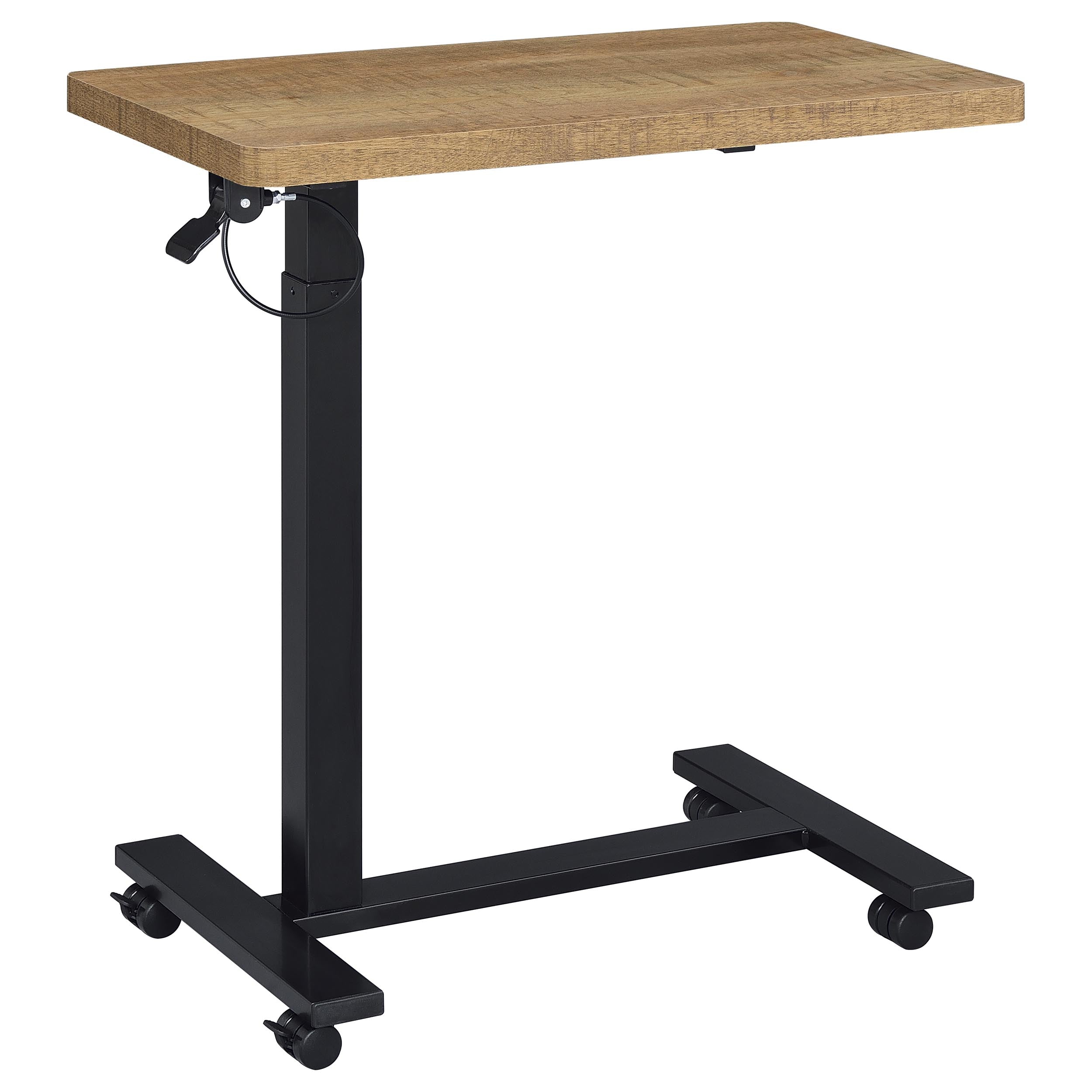 Westpark Pneumatic Adjustable C-Shape Side Table with Casters Mango — view 1