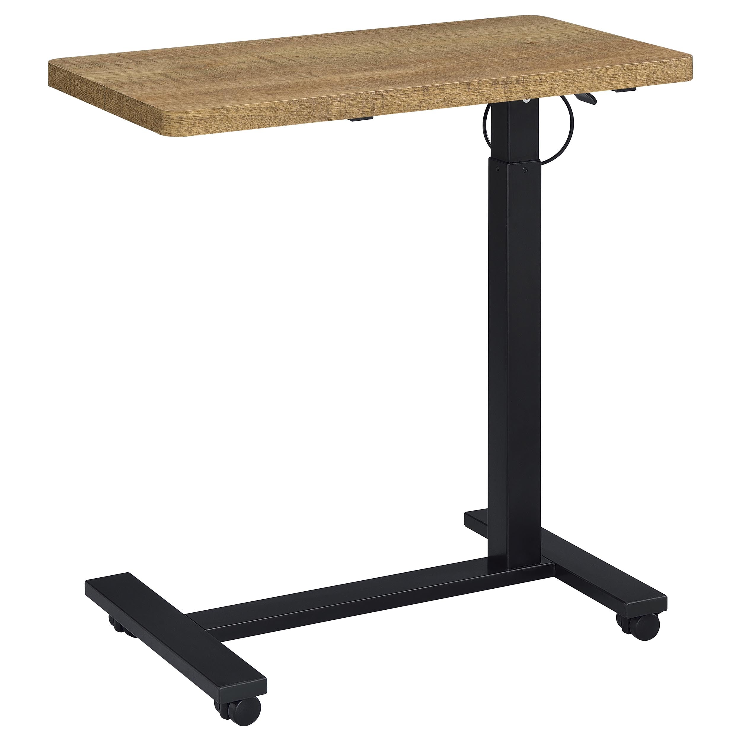 Westpark Pneumatic Adjustable C-Shape Side Table with Casters Mango — view 9