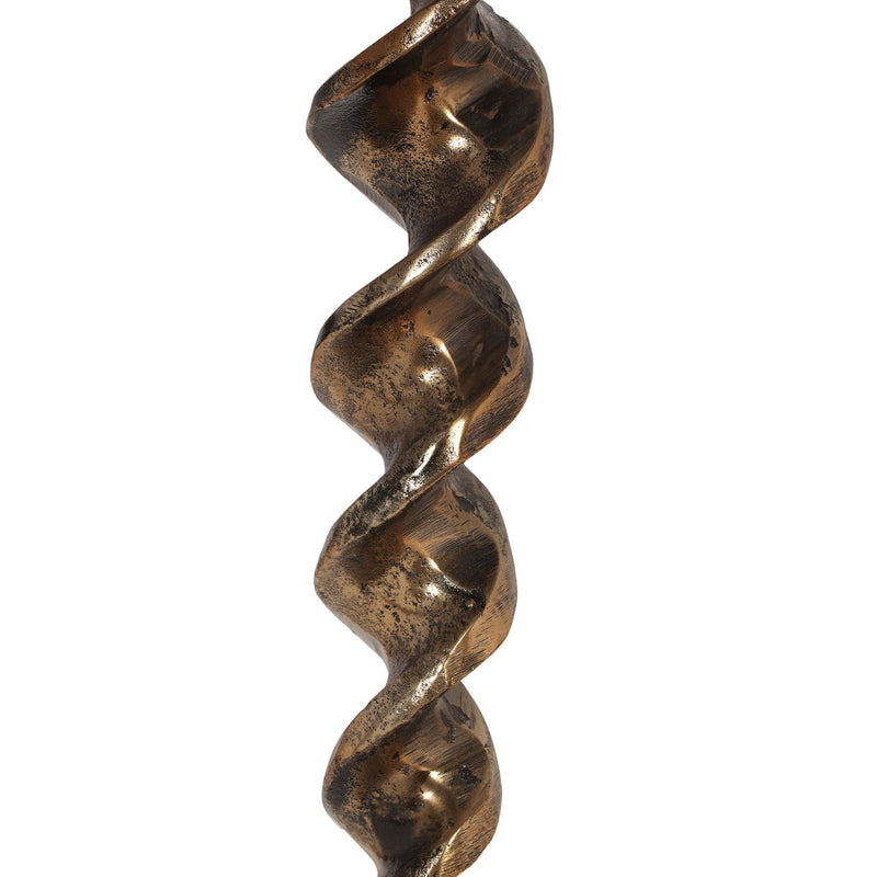 Bohemian Industrial Drill Table L - Antique Brass