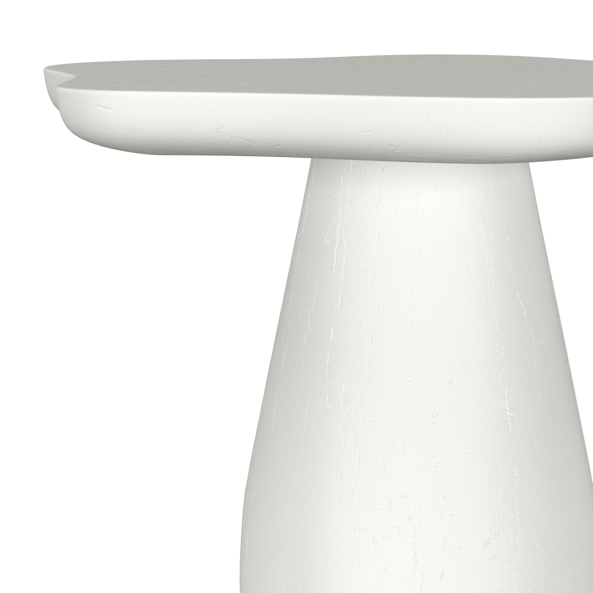 Perth 17-inch Side Table with Cloud-Shaped Top Off White — view 5