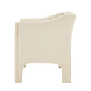 Barrel Accent Chair With Enclosed Arms