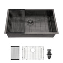 Modern Undermount Stainless Steel Kitchen Sink 16 Gauge, Deep Single Bowl