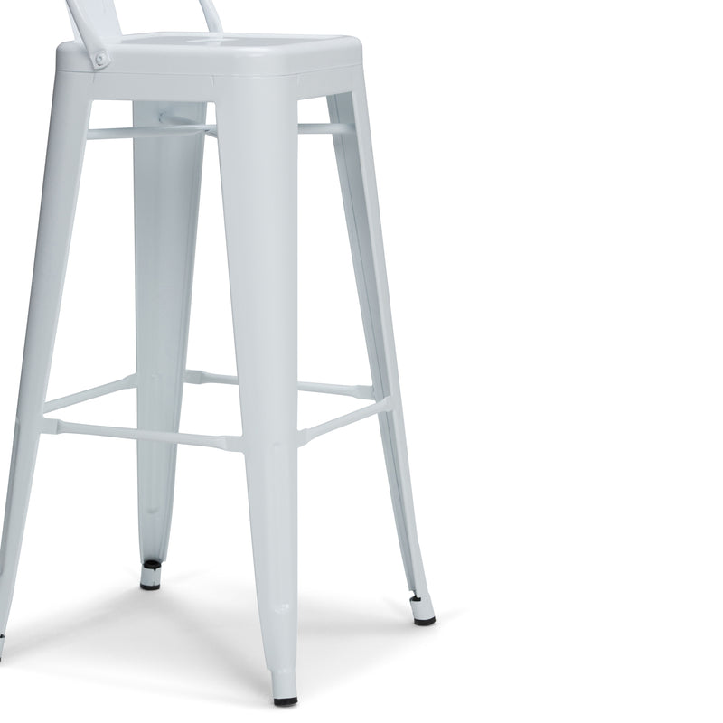 Rayne - Curved Back Metal Stool (Set of 2)