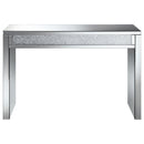 Gillian - Mirrored Acrylic Entryway Console Table - Silver - Atlantic Fine Furniture Inc