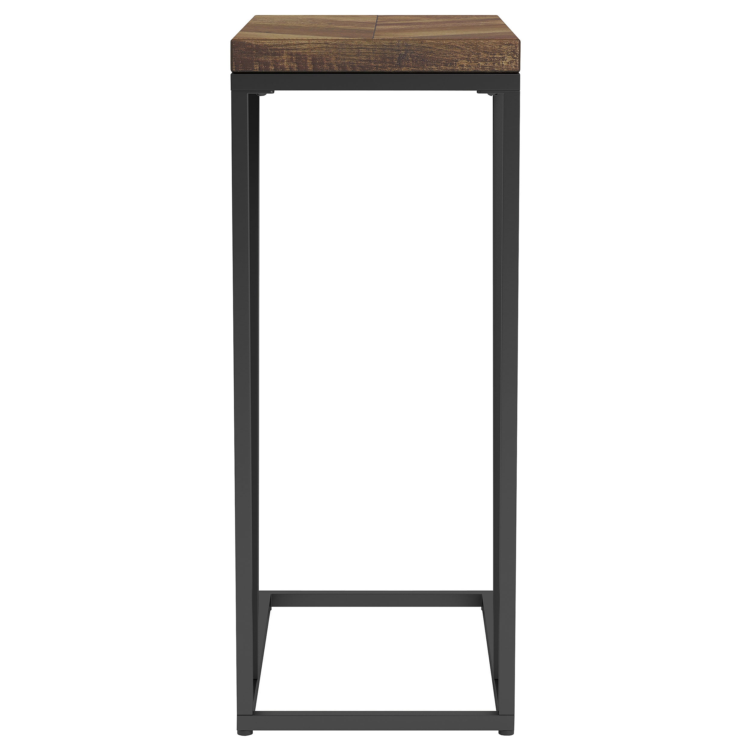 Sergio Engineered Wood C-Shaped Side Table Rustic Tobacco — view 3