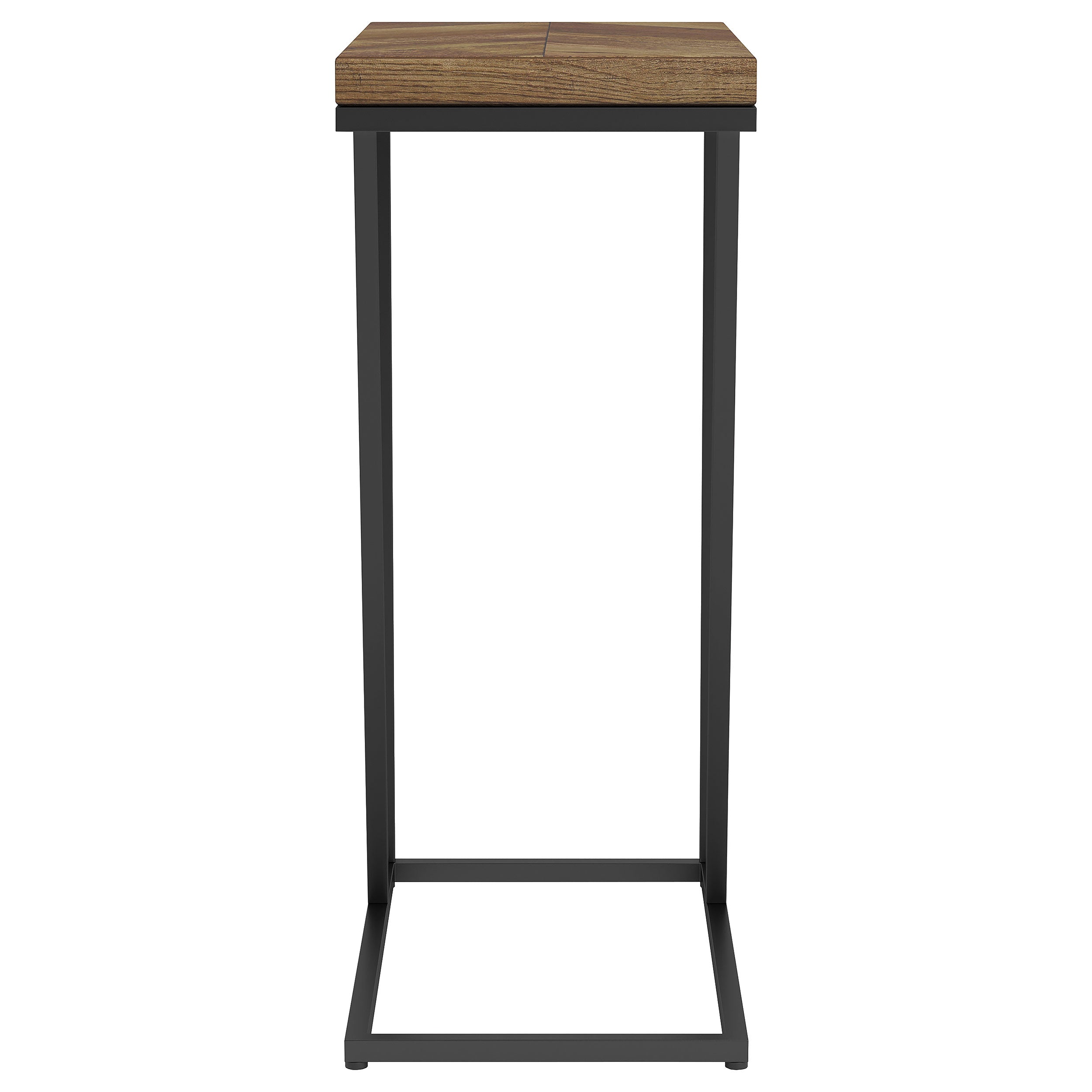 Sergio Engineered Wood C-Shaped Side Table Rustic Tobacco — view 6