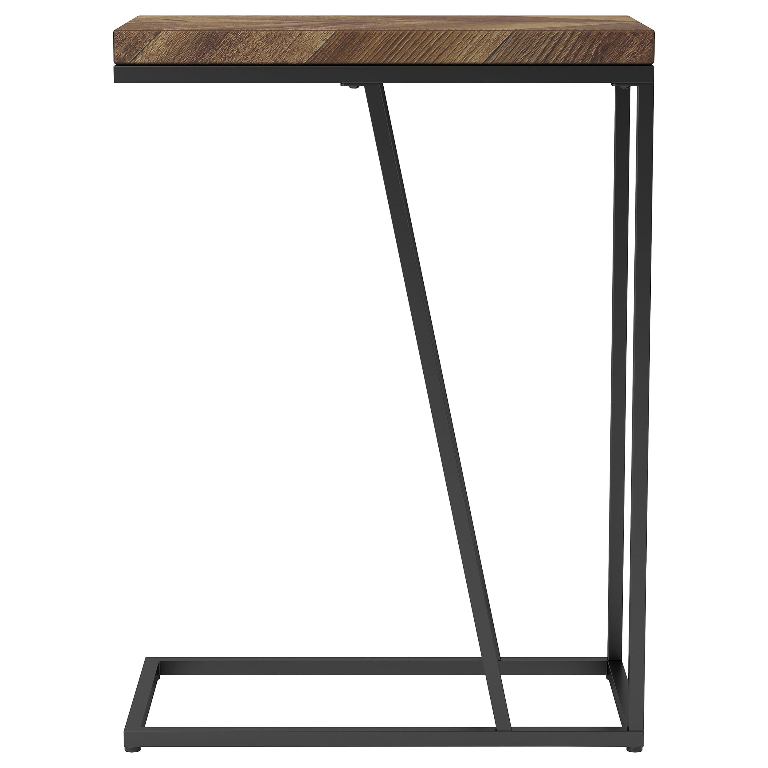 Sergio Engineered Wood C-Shaped Side Table Rustic Tobacco — view 7