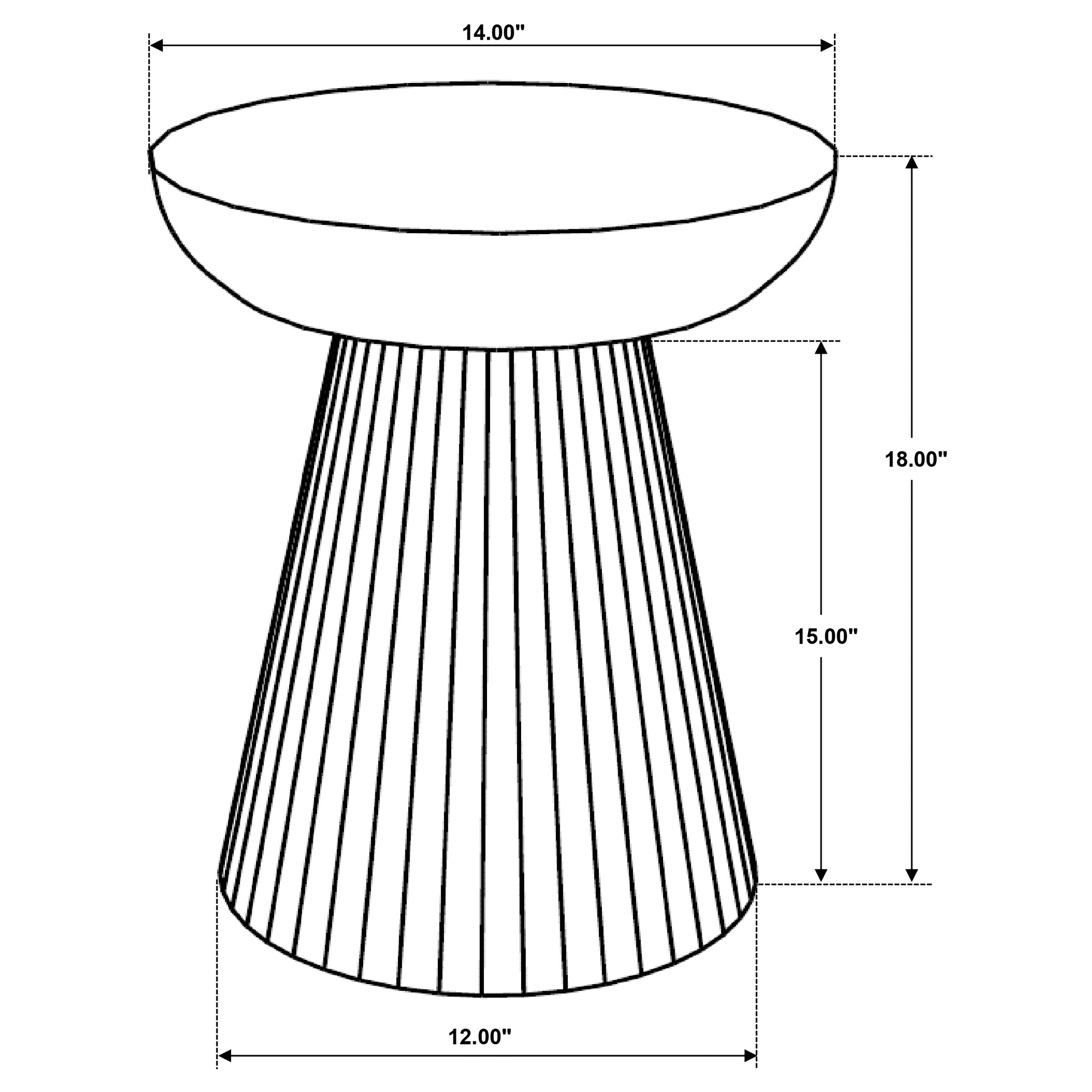 Aureo Round Solid Wood Accent Side Table Wild Honey — view 5