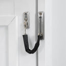 Full Long Loft Bed With Storage Staircase, Murphy Bed, LED Light - White