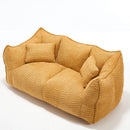 Comfortable Dual Beanbag Chair With High Resilience Foam Core For 2 People